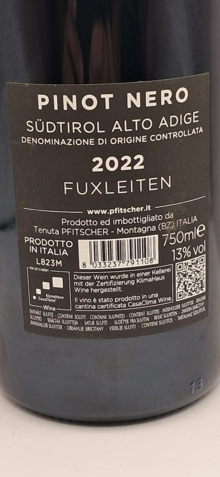 Pinot Nero Pfitscher Galleria 2