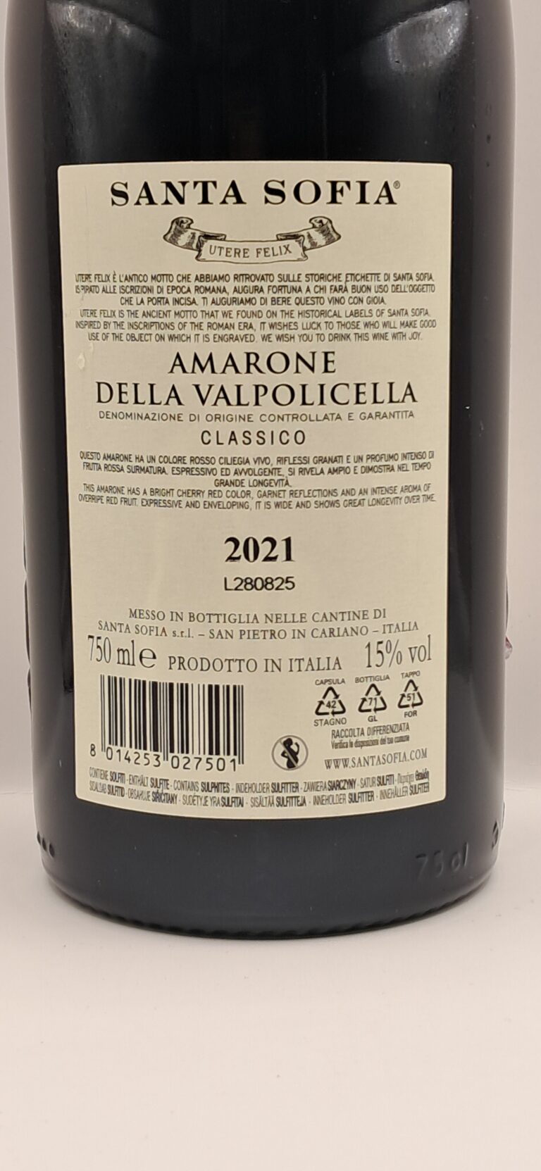 Amarone Della Valpolicella Santa Sofia Galleria 2